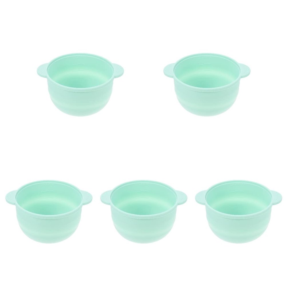 Beaupretty 5pcs Silicone Wax Melting Bowl Non-stick Pot Hair Removal Tool Wax Heater Accessory Heat Resistant