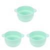 Beaupretty 3pcs Non-stick Silicone Wax Melting Bowl Wax Warmer Container for Hair Removal Easy to Clean and Demould for Face Masks and Waxing Supplies view 1