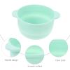 Beaupretty 3pcs Non-stick Silicone Wax Melting Bowl Wax Warmer Container for Hair Removal Easy to Clean and Demould for Face Masks and Waxing Supplies view 2