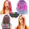 Jim&Gloria Dustless Hair Chalk 12 colors Plus Temporary Fake Tattoo Pen 10 colors view 2