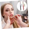 minkissy 4pcs Makeup Brush Double Sided Retractable Lip Brush and for Ladies Lip Gloss Applicator view 2