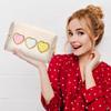 Belanttega Christmas Heart Makeup Bag - Christmas Gift Preppy Patch Cute Heart Cosmetic Toiletry Bag PU Leather Makeup Pouch Portable Waterproof Travel Shower Organizer Birthday Gifts for Women Girls view 4