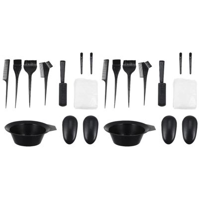 KALLORY 22pcs Hair Dye Brush Kit Professional Hair Coloring Supplies Flexible Bristles for Easy Application for Diy Salon Spa and Highlights Compact and Lightweight for Home Use