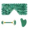 Face Jade Roller Gua Sha Scraper Crystal Face Lifting Facial Massager Skin Care Tools,3in1 Set-Ci-VL view 1