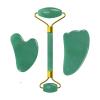 Face Jade Roller Gua Sha Scraper Crystal Face Lifting Facial Massager Skin Care Tools,Set-Pu-VLY view 1