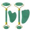 Face Jade Roller Gua Sha Scraper Crystal Face Lifting Facial Massager Skin Care Tools,4in1 Set view 1