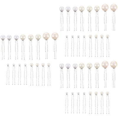 LALAFINA 48pcs U-shaped Hairpins for Women Elegant Wedding Hair Accessories Lightweight Bobby for Parties Proms and Everyday Use Versatile Hair Clips for Outfit