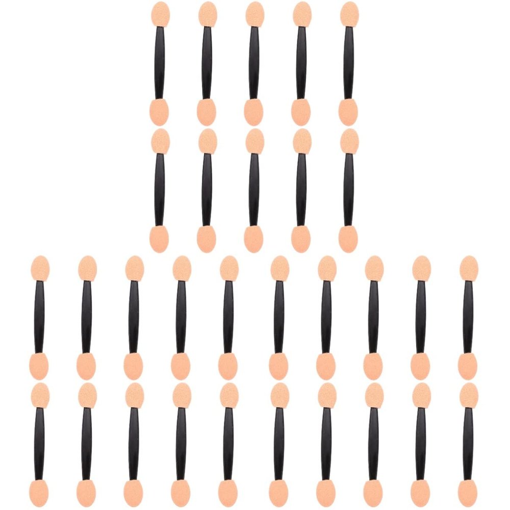 Beaupretty 300 pcs Double Ended Eyeshadow Sponge Tip Eye Shadow Makeup Dual Sided Cosmetic Tools Women Girls