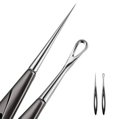 2 Pack Pimple Popper Tool Blackhead and Blemish Remover Extraction Tools for Estheticians Professional Pore Extractor Tools for Nose & Face