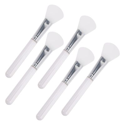 SOLUSTRE Silicone Face Mask Brush Set 5pcs Facial Mask Applicator for Beauty Tools