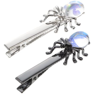 SOLUSTRE Halloween Spider Hairpin Duckbill Clip Decorative Hairpins for Girls ' Gothic Hair Accessory Set