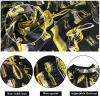 FEBSNOW Professional Hair Cutting Cape with Neck Duster Brush, Salon Barber Cape, Hair Cutting Accessories (Yellow Floral Print) view 3