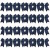 24 PCS 8" Large Cheer Bows Navy Blue Girl Hair Bows Cheerleading Softball Team Bow Hair Accessories for cheerleaders football Competition Sports view 2