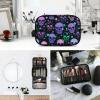 MNSRUU Toiletry Bag Stars Purple Skulls Hanging Makeup Travel bag for Toiletries 3 PCS Toiletry Organizer Bags Portable Clear Toiletry Kit view 2