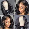 10-16 Inch pre plucked Human Hair Lace Front Wigs Body Wave 10A 13x6 Human Hair Wigs 6Inch Deep Part Human Hair Pre Plucked Body Wave Front Lace Wigs for Black Women Human Hair Glueless (12inch,150%) view 2