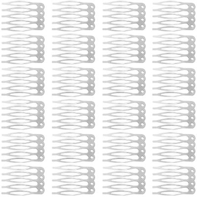 ANCIRS 75 Pack Hair Side Combs for Women, Metal Combs for Securing Headband Veils, 5 French Teeth Bridal Wedding Comb for Girls Hair Accessories - White