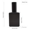 PimyRcyi 8PCS Square Glass Spray bottle,1.7oz Small Refillable Container with Fine Mist sprayer,Perfume bottle (50ml, Matte Black) view 2
