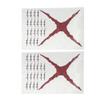 Anime Cosplay Tattoo X,Anime Cosplay Scars Stickers for Halloween (2PCS) view 1