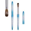 Acrylic Nail Brush Size 14,KEMEISI 100% Pure Kolinsky Nail Art Brushes Sturdy Handle Oval Shaped Acrylic Powder Nail Design Tools for Professional Manicure DIY Home Salon (Blue Gradient) view 1