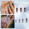Acrylic Nail Brush Size 14,KEMEISI 100% Pure Kolinsky Nail Art Brushes Sturdy Handle Oval Shaped Acrylic Powder Nail Design Tools for Professional Manicure DIY Home Salon (Blue Gradient) view 4