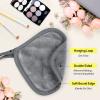 HOMEXCEL Makeup Remover Cloth 12 Pack,Reusable Makeup Remover Pads, Washable Ultra Soft Facial Cleansing Cloths For All Skin Types, 5 X 5 In, Grey view 2