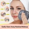 HOMEXCEL Makeup Remover Cloth 12 Pack,Reusable Makeup Remover Pads, Washable Ultra Soft Facial Cleansing Cloths For All Skin Types, 5 X 5 In, Grey view 3