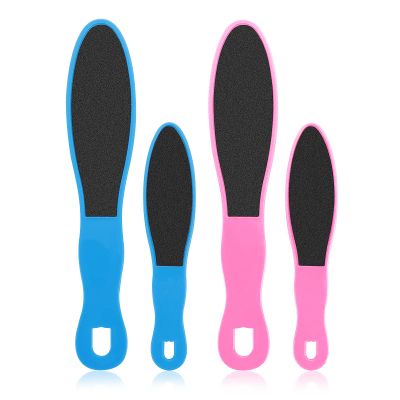 WLLHYF 4 Pieces Double Sided Pedicure Foot File Foot Scraper, Exfoliator Remover Dead Skin Hard Skin Calluses Foot Scrubber Reusable Foot Care Pedicure Tool for Wet and Dry Cracked Feet 2 Sizes