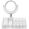 Beavorty Delicate Lipstick Rack with Mirror Multi Cosmetics Storage Holder for Jewelry Stationery Makeup Organizer for Dressing Table Vanity Use Reduces Clutter Saves Space view 1