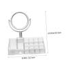 Beavorty Delicate Lipstick Rack with Mirror Multi Cosmetics Storage Holder for Jewelry Stationery Makeup Organizer for Dressing Table Vanity Use Reduces Clutter Saves Space view 2