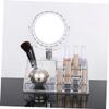 Beavorty Delicate Lipstick Rack with Mirror Multi Cosmetics Storage Holder for Jewelry Stationery Makeup Organizer for Dressing Table Vanity Use Reduces Clutter Saves Space view 3