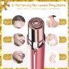 Gurelax Facial Hair Remover for Women (with 2 x Replacement Heads) - Hair Removal Device As a Gift for Mom/Wife/Girlfriend view 2
