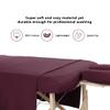 AVALON CARE Massage Table Sheets Sets 3 Pcs 100% Cotton Flannel Massage Sheets Sets - Includes Fitted Sheets for Massage Table, Flat Sheet & Face Cover - Soft & Smooth Massage Bed Cover - Burgundy view 2