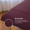 AVALON CARE Massage Table Sheets Sets 3 Pcs 100% Cotton Flannel Massage Sheets Sets - Includes Fitted Sheets for Massage Table, Flat Sheet & Face Cover - Soft & Smooth Massage Bed Cover - Burgundy view 3