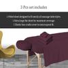 AVALON CARE Massage Table Sheets Sets 3 Pcs 100% Cotton Flannel Massage Sheets Sets - Includes Fitted Sheets for Massage Table, Flat Sheet & Face Cover - Soft & Smooth Massage Bed Cover - Burgundy view 4