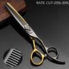 Professional Hair Cutting Shears, 6Inch 440C Steel Hair Scissors Professional Barber Hairdresser Cutting Tools Thinning Shears Set (Color : Set) view 4
