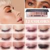 Fusang 12 Colors Naked Eyeshadow Palette,Natural Matte Nude Eyeshadow Palette Shimmer Highly Pigment Eye Shadow Pallete Set Long Lasting & Waterproof Smokey Smokey Glitter Eye Makeup with Brush A view 2