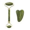 Jade Face Roller Gua Sha Facial Massager 100% Natural Real Stone Gouache Scraper Face Skin Care Massage Tools,Massage Roller-Set L view 1