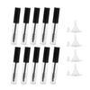 Luxshiny 10pcs Refillable Storage Bottles with Funnels Portable Empty Containers for Home Travel Leakproof Design Black Lid for Cosmetics Liquids Each view 1