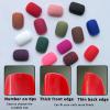 LoveOurHome 576pc Round Square Press on Nails Short Fake Nails Matte Acrylic Nails Press ons Nail XS Short Sqroval False Nails Kit Presson Artificial Fingernails for Women Girls Kids view 2