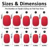 LoveOurHome 576pc Round Square Press on Nails Short Fake Nails Matte Acrylic Nails Press ons Nail XS Short Sqroval False Nails Kit Presson Artificial Fingernails for Women Girls Kids view 3