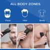 Body Trimmer for Men, Ball Shaver, Electric Groin & Pubic Hair Trimmer, Waterproof Wet&Dry Body Groomer, Replaceable Ceramic Male Hygiene Razor Clippers w/Charging Dock for Full Body Grooming - Black view 2