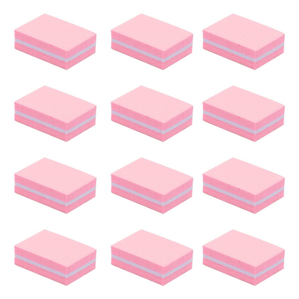 KALLORY 50pcs Sponge Nail Files for Manicure and Pedicure Lightweight Nail Buffers Compact Polishing Tools for Home and Salon Use