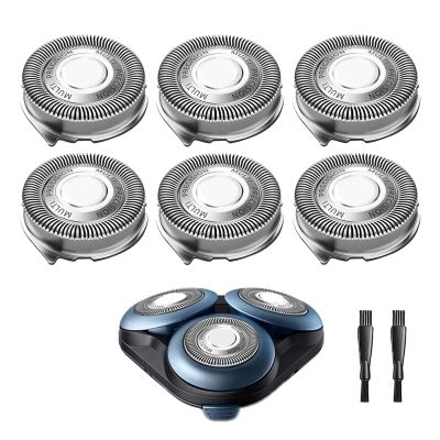 Gleway SH50/52 Replacement Heads Compatible with Philips Series 5000 Electric Shavers, MultiPrecision Shaving Razor Heads Fit for 5210 5100 5590 PT730 AT830 Shavers, 6 Pack