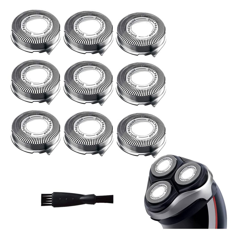 Gleway HQ8 Replacement Heads Blades Compatible with Philips Electric Shavers, HQ8 Replacement Razor Shaving Head Fit for Aquatec HQ8 Series, OEM HQ8 Heads Upgraded for PT730 AT880 AT811, 9-Pack