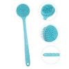 Healifty 1pc Handle Silicone Bath Brush for Shower Exfoliating Back Scrubber Ergonomic Design Gentle Skin Massage Brush view 3