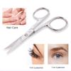ZIZZLON Nail Scissors Curved Micro Serrated Stainless Steel Eyebrow Scissors for Eyelash, Mustache, Beard, Nose Hair, Toenail  Pedicure, Manicure Scissors for Men and Women view 3