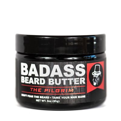Badass Beard Care Beard Butter For Men - THE PILGRIM, 3 oz - Made of Natural Ingrediens for Healthy, Soften and Itchness Free Beard and Mustache