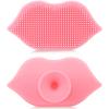 2 Pieces Lip Scrub Brush, Silicone Lip Scrubber and Exfoliating Brush Tool for Men Women Smoother and Fuller Lip Appearance (Color A) view 1