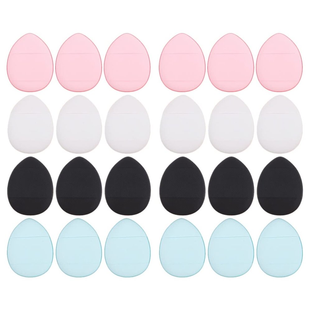 KALLORY 24pcs Small Powder Puff for Foundation Concealer Cream Makeup Sponges for All Skin Types for Gifting Special Occasions