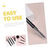 Beavorty 20pcs White Eyebrow Brush Set Lids Makeup Tool for Women Men Daily Use Home Salon Plastic Nylon Bristles view 2